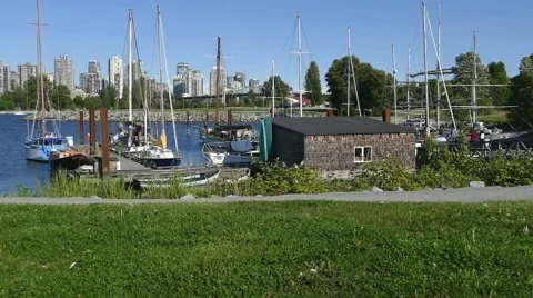 Old Dock &amp; Modern City 動画素材 52018818