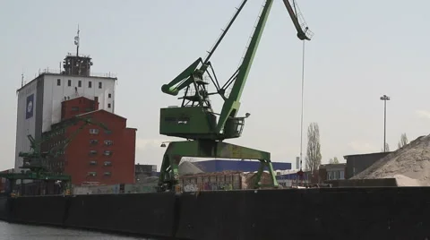 Old dockyard in Germany Stock Footage 2975168