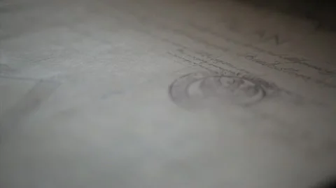 Old document-stamp Stock Footage 12543456