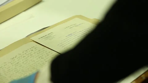 Old document on the table 5 Stock Footage 311768641