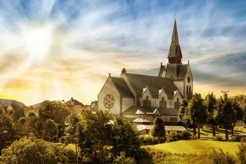 Old Domkirke Foto stock