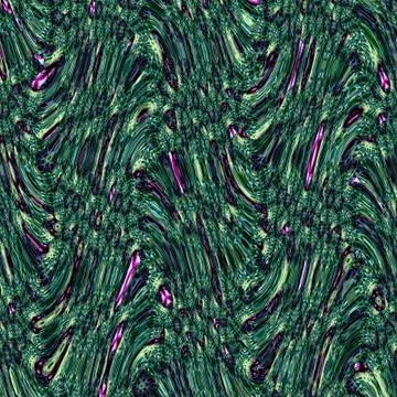 Old doodle bark texture pattern, abstract oak in green and teal. Stock Illustration