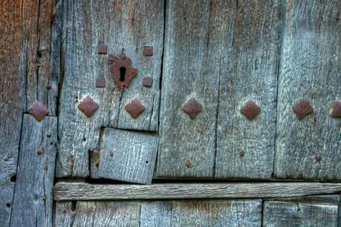 Old door and lock Photos