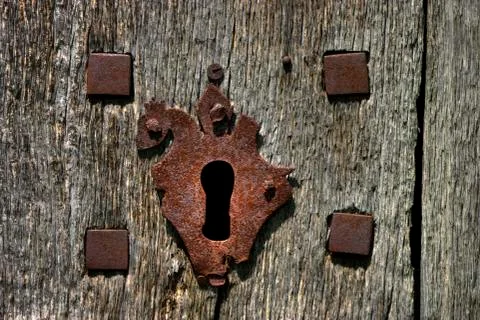 Old door and lock Photos