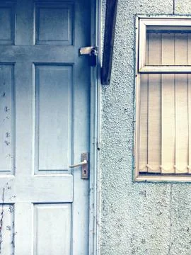 Old door and window Stock Photos