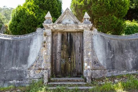 Old door with damaged texture Foto stock