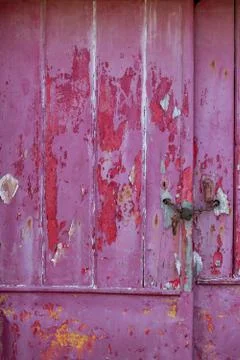 Old door with damaged texture Foto stock