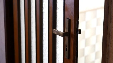 Old door handle Stock Footage 88784447