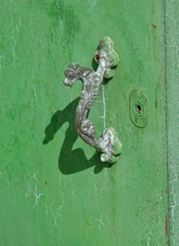 Old door handle Stock Photos