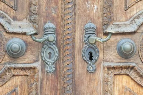 Old Door Handle Stock Photos