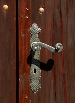 Old door handle Stock Photos