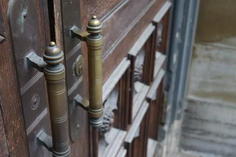 OLD DOOR HANDLE Foto stock