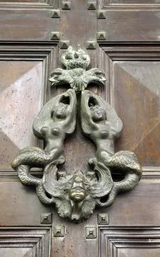 Old  door handle Stock Photos