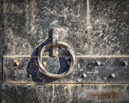 Old door handle Stock Photos