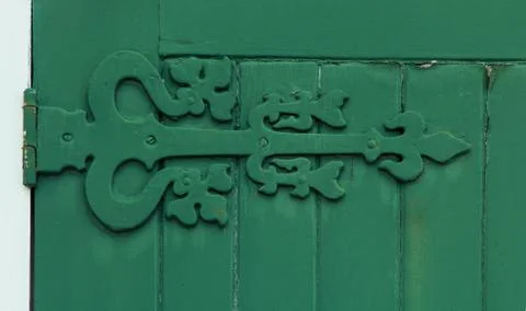 Old door hinge Stock Photos