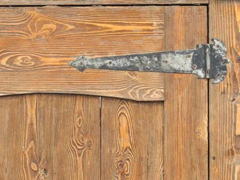 Old door hinge Stock Photos