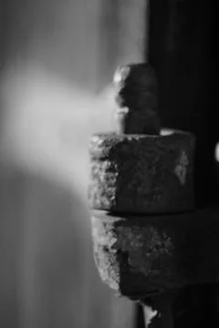 Old door hinge Stock Photos