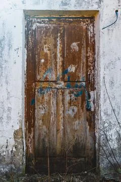 Old door with interesting texture Stock Photos