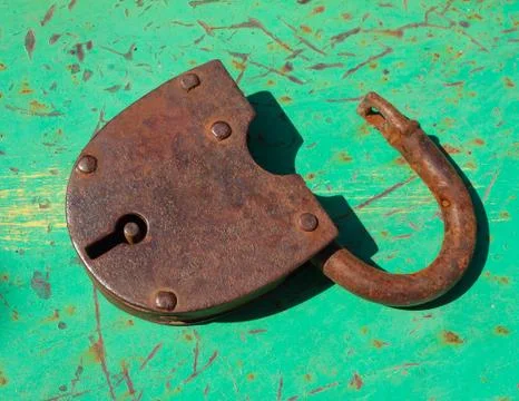 Old door lock Stock Photos