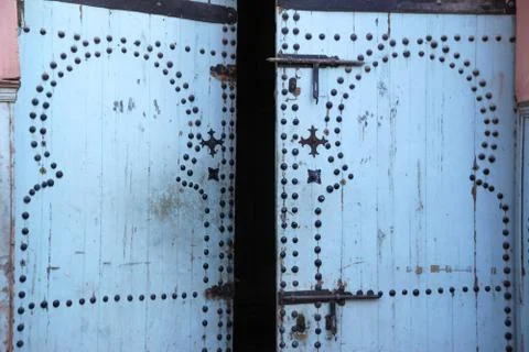 Old door in Morocco Stock Photos