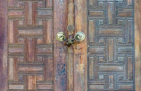 An Old Door Stock Photos