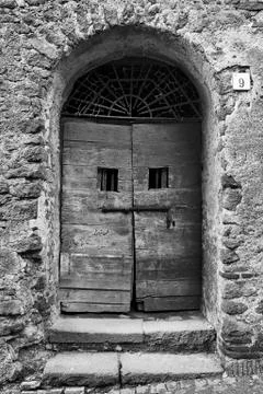 Old door with steps 写真素材