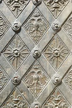 Old door view Stock Photos