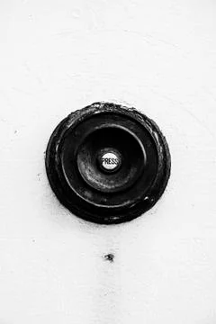 An Old Doorbell Button Stock Photos