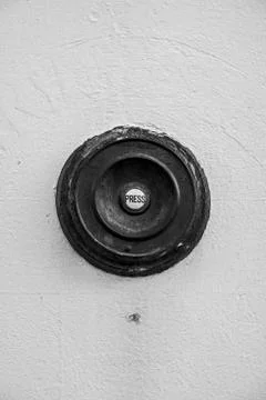 An Old Doorbell Button Stock Photos