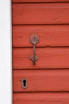 Old doorhandle Stock Photos