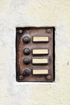 Old doorphone 写真素材
