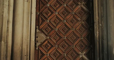 Old doors in the castle Stock Footage 159182152