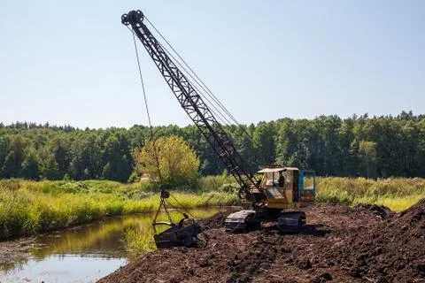 Old dragline Stock Photos