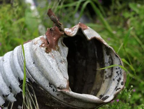 An old drain pipe Stock Photos