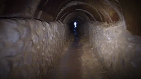 Old Drainage Tunnel 1 Stock Footage 100461391
