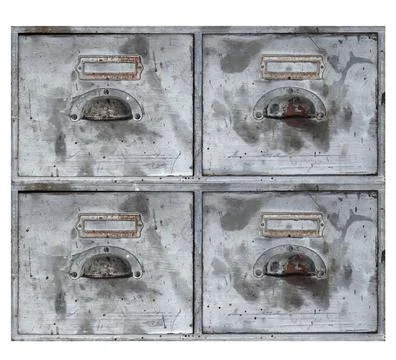 Old drawers isolated on background Stock Photos