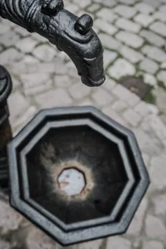 Old drinking water pump Stock Photos