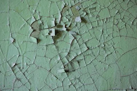  Old dry surface in the cracks. Piece of the pattern, a background or wall... Foto stock