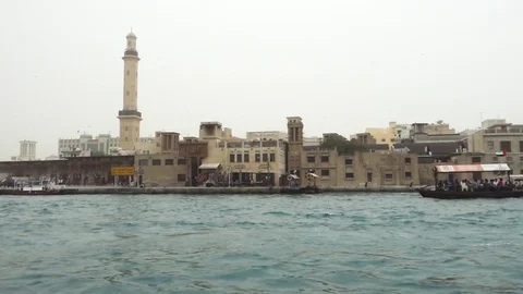 Old Dubai water front 库存影片 73768769