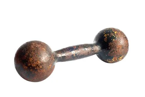 Old dumbbell Stock Photos