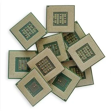 Old dusty chips Stock Photos