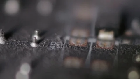 Old dusty computer parts Stock Footage 96107451