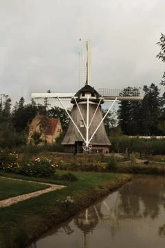 Old Dutch Mill Stock Photos