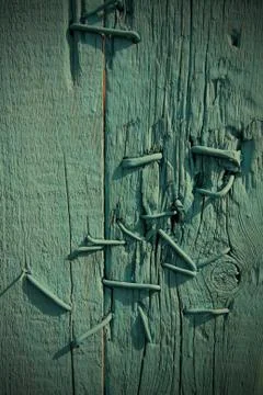 Old dyed boards Stock Photos