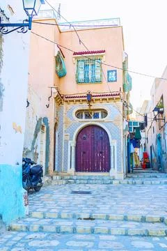 Old edifices in Sousse Medina, Tunisia Stock Photos