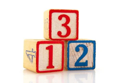 Old educational blocks Stock Photos