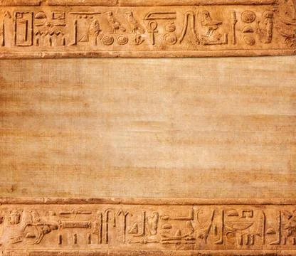 Old egypt hieroglyphs Stock Photos