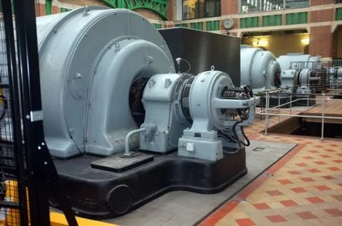 Old electric central Stock Photos