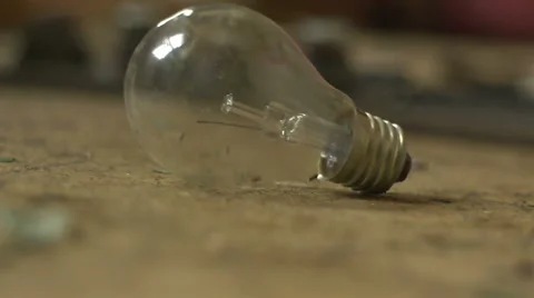 Old electric lamp lying around 2 Video stock 60616183