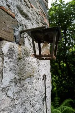 Old electric lantern Stock Photos